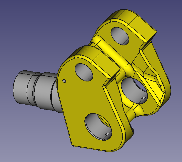 3D CAD model of alloy steel casting